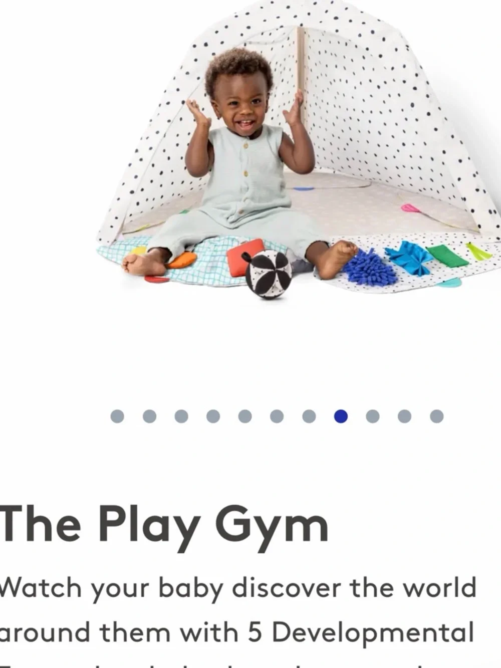 The Play Gym Multi-Activity Baby Play Mat - White with Multicolor Accents - Picture 2 of 10